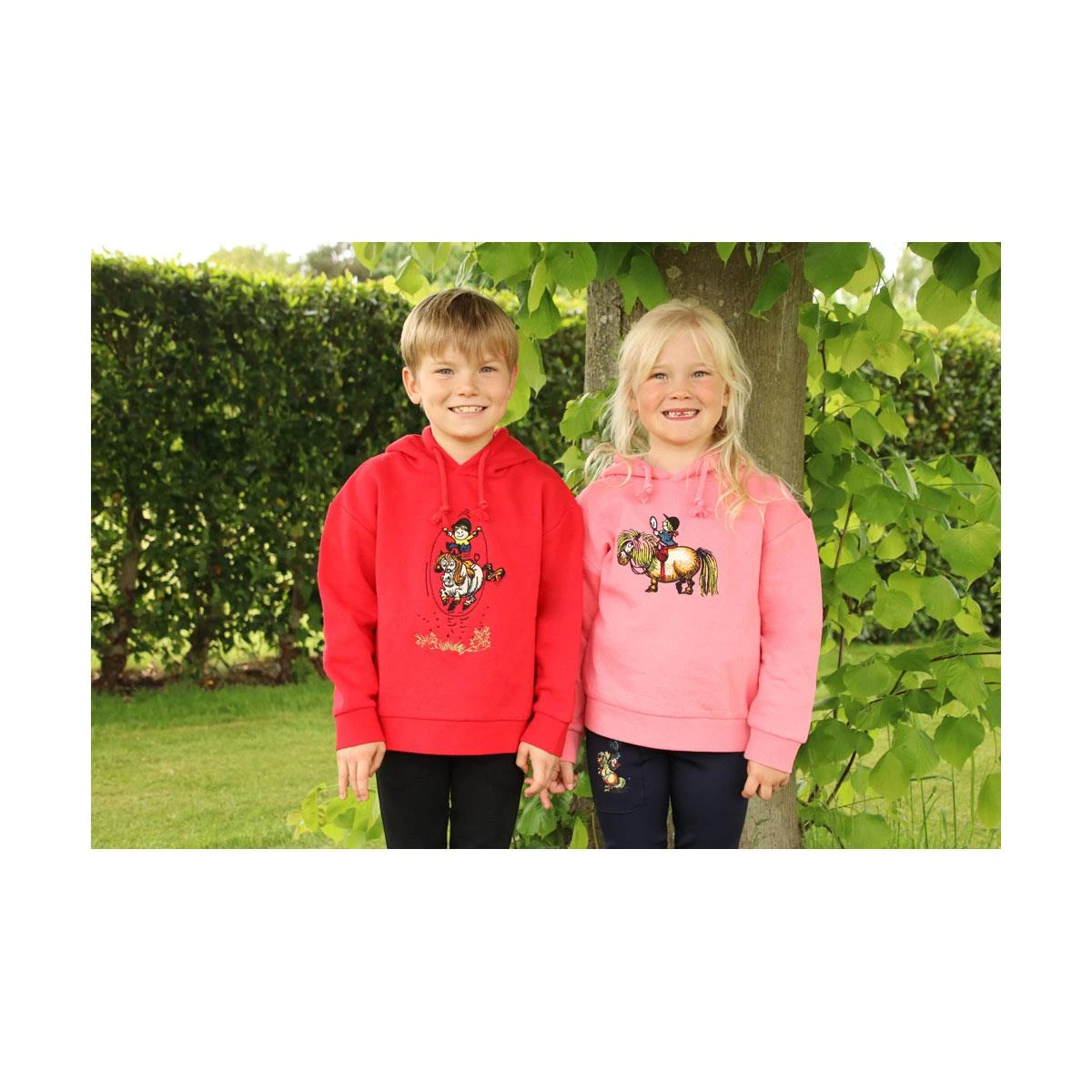 Hy Equestrian Thelwell Collection Children Badge Hoodie 3 Hy Equestrian Thelwell Collection Children Badge Hoodie