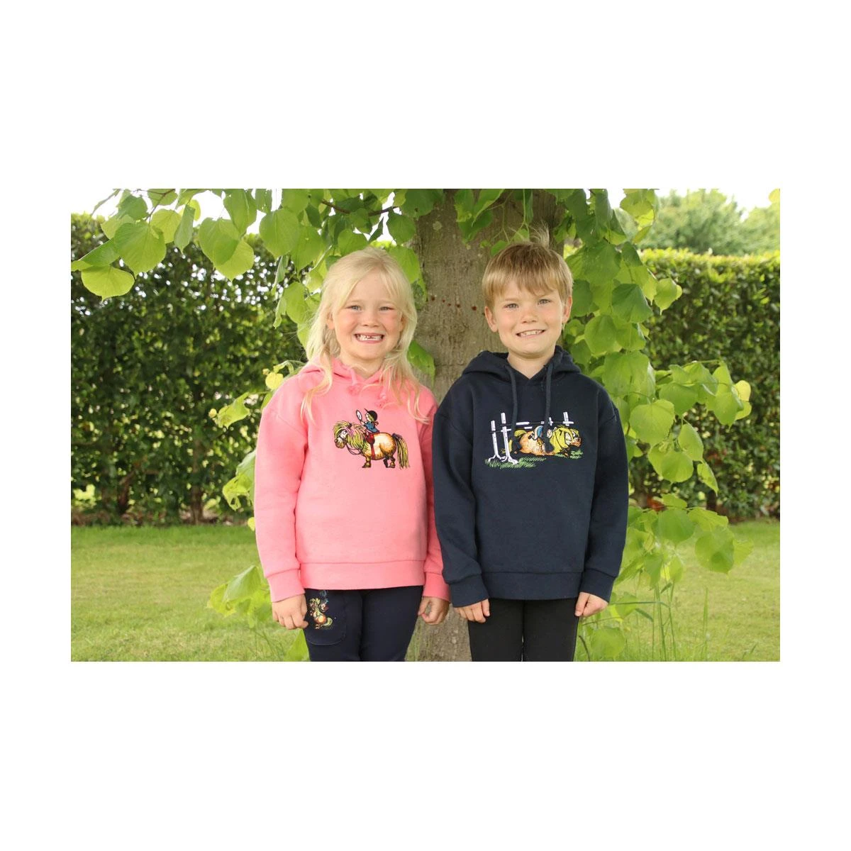 Hy Equestrian Thelwell Collection Children Badge Hoodie 5 Hy Equestrian Thelwell Collection Children Badge Hoodie - Image 3
