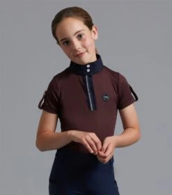 Premier Equine Mini Amia Girl's Technical Short Sleeve Riding Top -Just Horse Rider 168443ef 0844 4565 b75a 99a97f7404b8