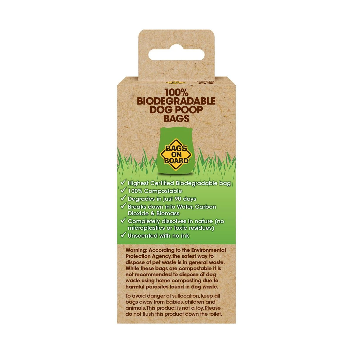 Bags On Board 100% Biodegradable Poop Rolls 5 Bags On Board 100% Biodegradable Poop Rolls - Image 3