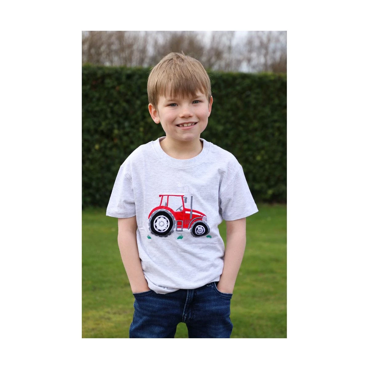 British Country Collection Big Red Tractor Childrens T-Shirt 5 British Country Collection Big Red Tractor Childrens T-Shirt - Image 3