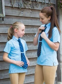Shires Short Sleeve Tie Shirt - Childrens -Just Horse Rider 31a12f69 895c 4685 a597 e5a53f30c61e