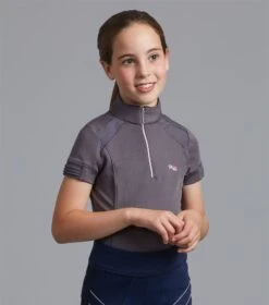 Premier Equine Mini Remisa Girl's Technical Short Sleeve Riding Top -Just Horse Rider 340068dd 4009 4c62 a9e0 b47d78fa2ae1