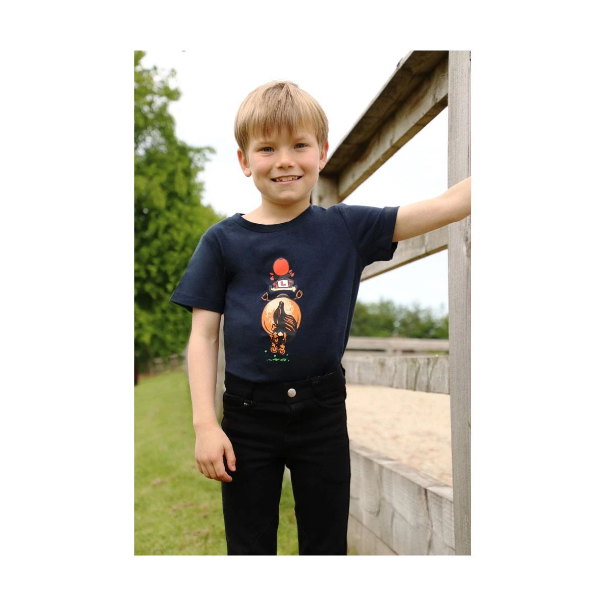 Hy Equestrian Thelwell Collection Children Badge T-Shirt 6 Hy Equestrian Thelwell Collection Children Badge T-Shirt - Image 4