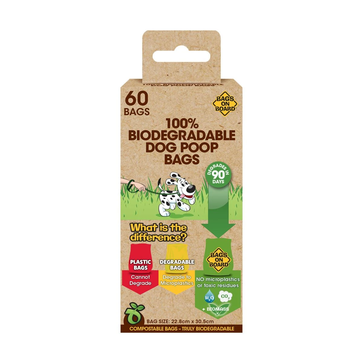 Bags On Board 100% Biodegradable Poop Rolls 3 Bags On Board 100% Biodegradable Poop Rolls