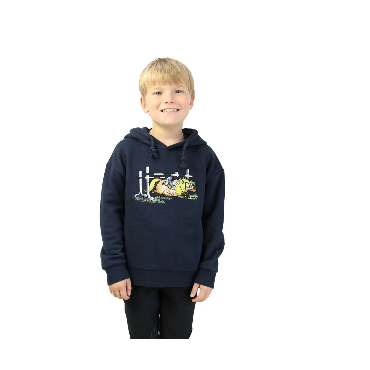 Hy Equestrian Thelwell Collection Children Badge Hoodie 7 Hy Equestrian Thelwell Collection Children Badge Hoodie - Image 5
