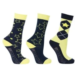 Hy Equestrian Stella Childrens Horse Riding Socks (3 Pack) -Just Horse Rider 82e1da7a f05a 48f6 9947 952960f1ab15