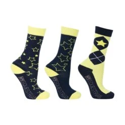 Hy Equestrian Stella Childrens Horse Riding Socks (3 Pack) -Just Horse Rider 85f6b412 beae 4aac ab8e d0384a6e829d