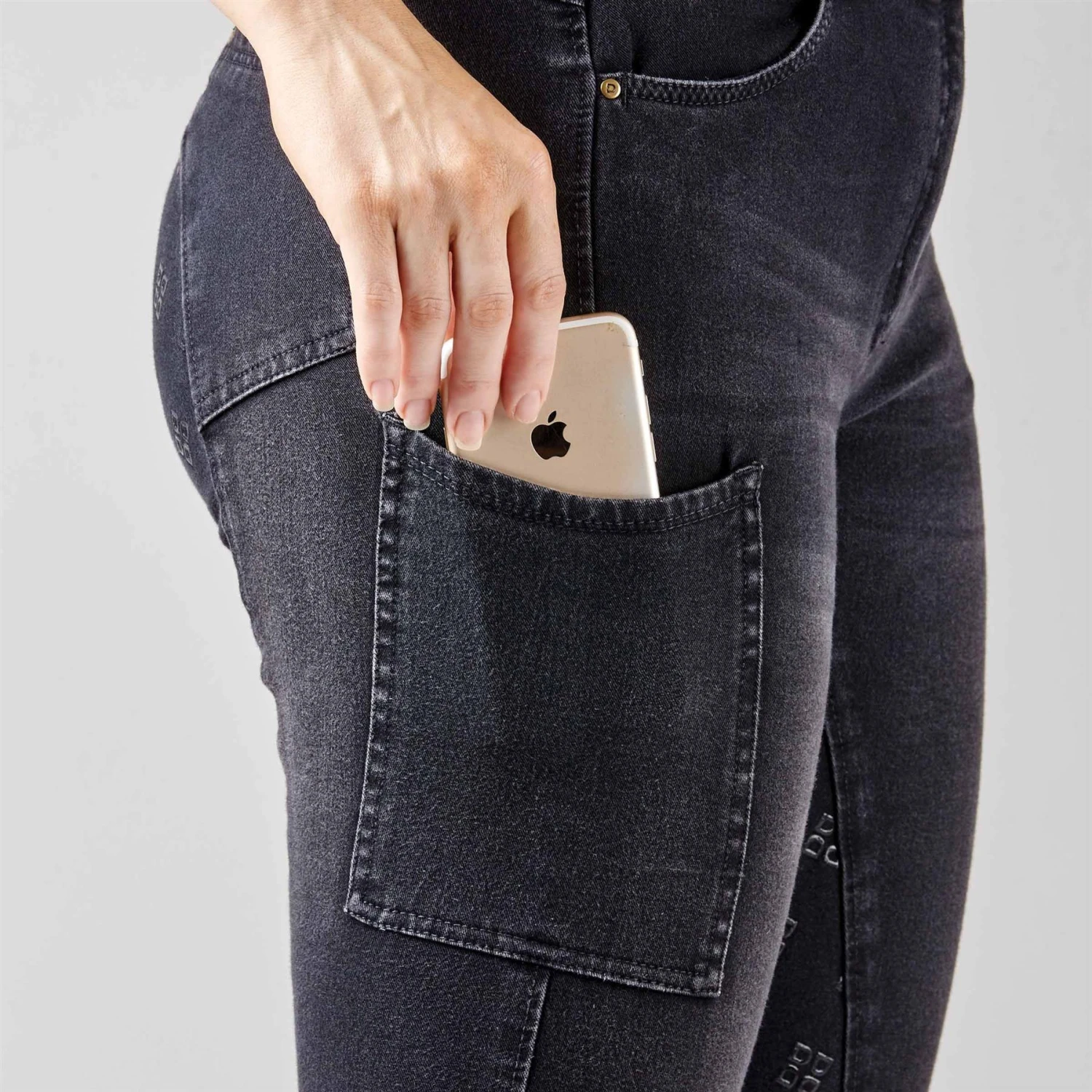 Dublin Shona Full Grip Silicone Print Denim Breeches 6 Dublin Shona Full Grip Silicone Print Denim Breeches - Image 4