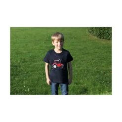 British Country Collection Big Red Tractor Childrens T-Shirt