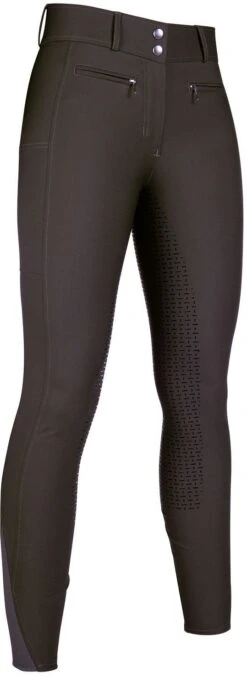 HKM Riding Breeches Liv High Waist Sil. Full Seat
