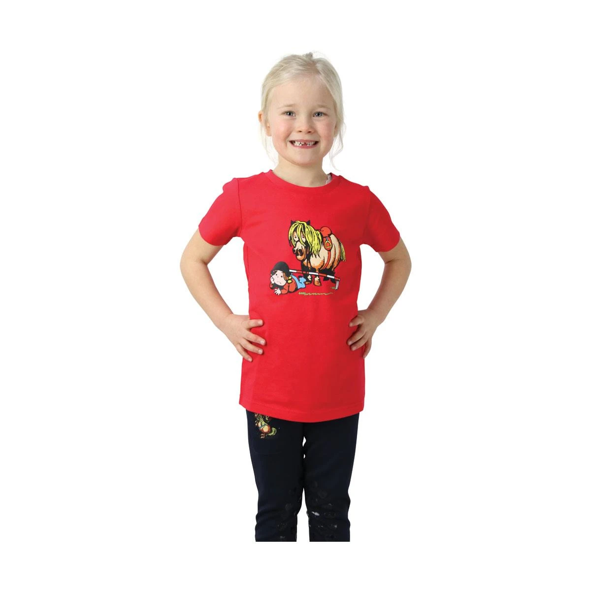 Hy Equestrian Thelwell Collection Children Badge T-Shirt 5 Hy Equestrian Thelwell Collection Children Badge T-Shirt - Image 3