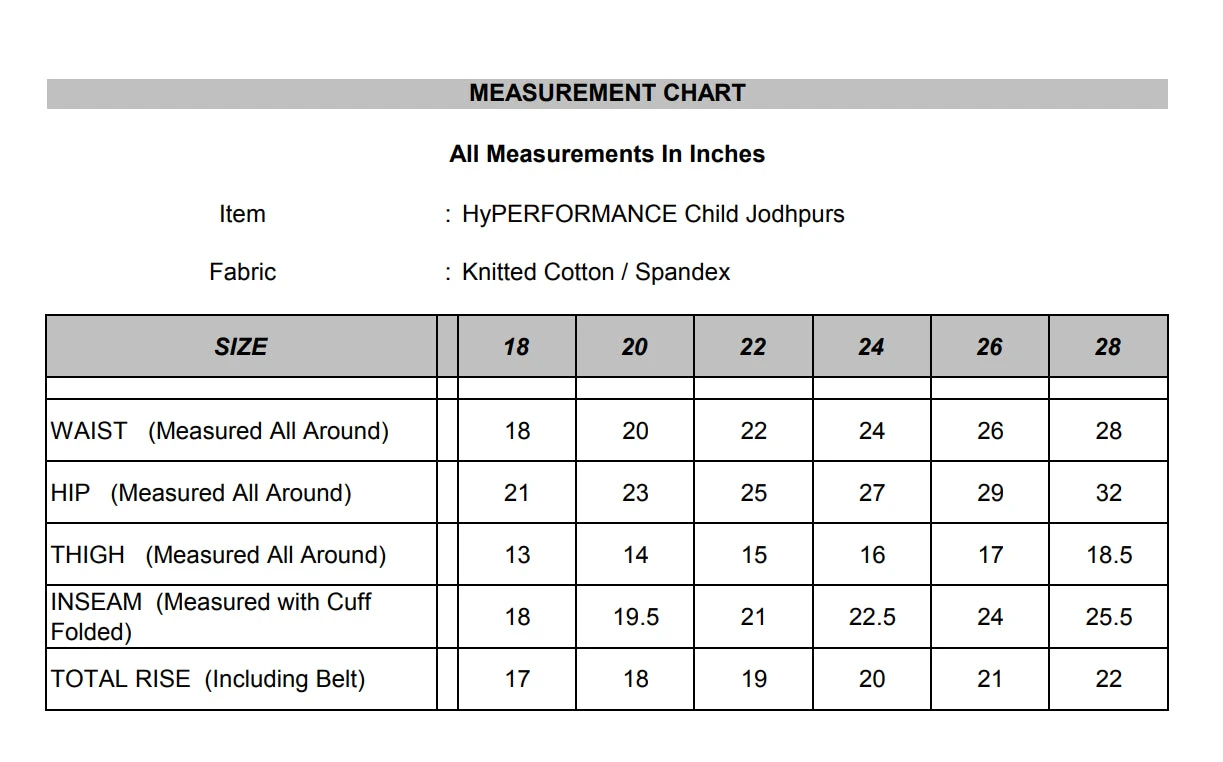 HyPERFORMANCE Burton Childrens Jodhpurs 4 HyPERFORMANCE Burton Childrens Jodhpurs - Image 2