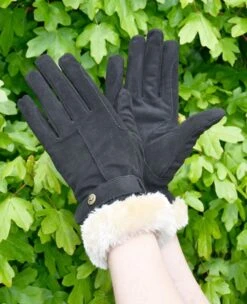 Rhinegold Faux Trim Riding Glove