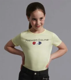 Premier Equine Chiaro Girls Cotton Riding T-Shirt -Just Horse Rider c5644de9 989d 4089 8583 35a3f27d5816