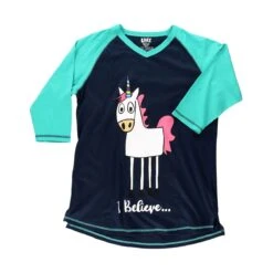 LazyOne Womens I Believe Unicorn PJ Tall T Shirt Adult