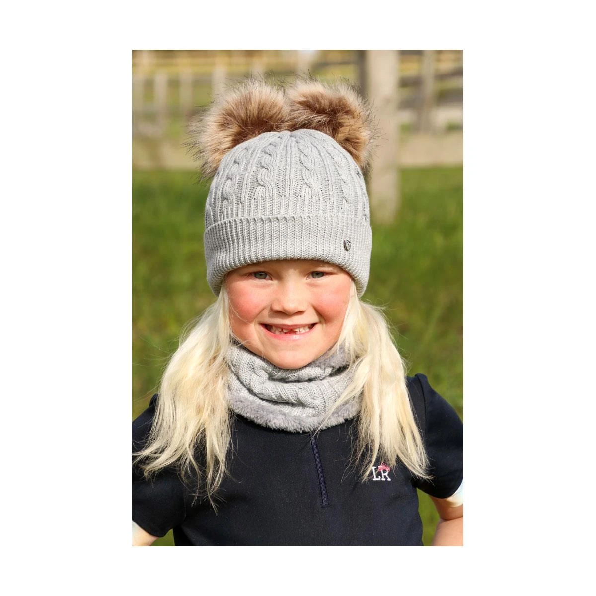 Hy Equestrian Morzine Children'S Bobble Hat 3 Hy Equestrian Morzine Children'S Bobble Hat
