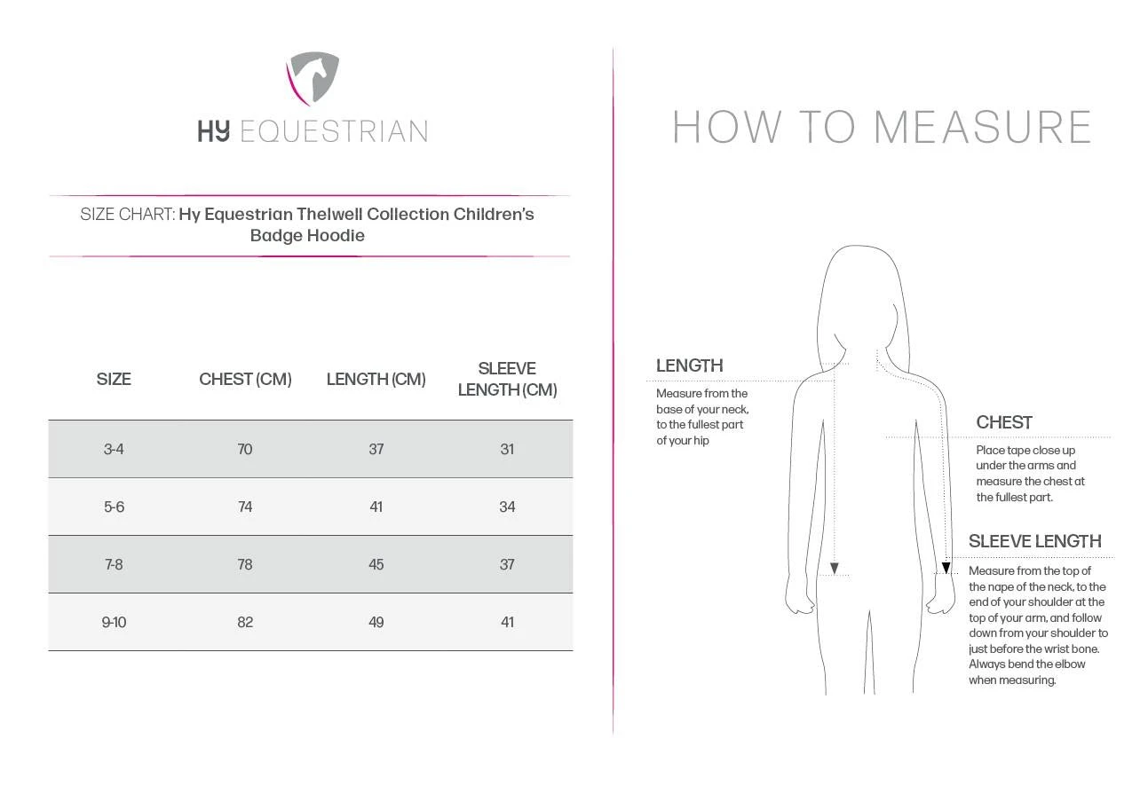 Hy Equestrian Thelwell Collection Children Badge Hoodie 4 Hy Equestrian Thelwell Collection Children Badge Hoodie - Image 2