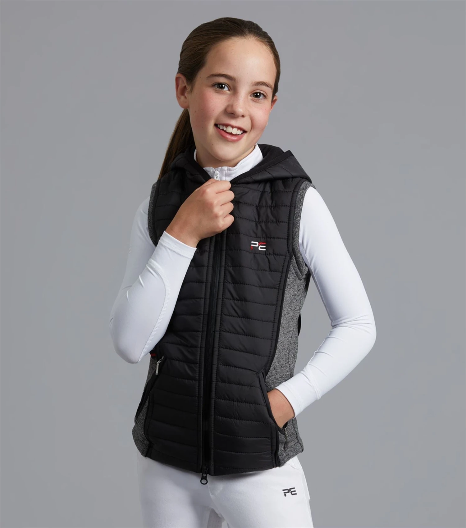 Premier Equine Mini Lamera Girl's Hybrid Riding Gilet 3 Premier Equine Mini Lamera Girl's Hybrid Riding Gilet