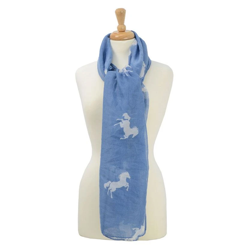 HyFASHION Ladies Belvoir Horse Print Scarf 4 HyFASHION Ladies Belvoir Horse Print Scarf - Image 2